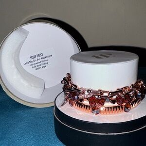 Rose Gold Plated Women's Bracelet Set